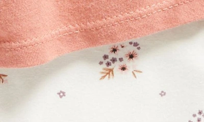 Shop Nordstrom Smocked Top & Floral Leggings Set In Pink Brick- Little Bouquet