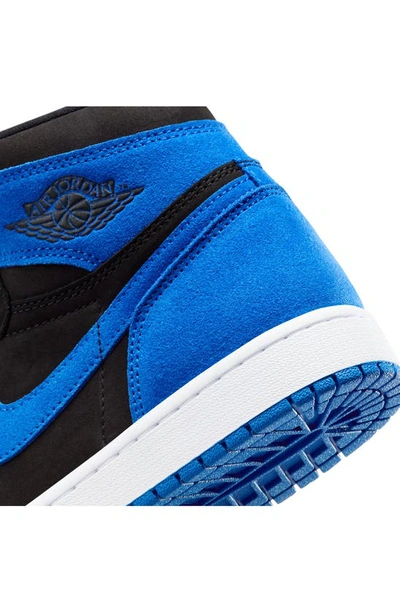 Shop Jordan Air  1 Retro High Top Sneaker In Black/ Royal Blue/ White