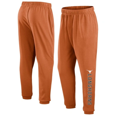 Shop Fanatics Branded Texas Orange Texas Longhorns Chop Block Fleece Sweatpants In Burnt Orange