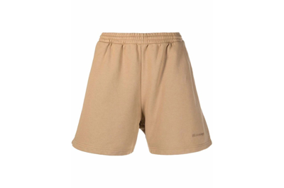 Pre-owned Balenciaga Logo Sweat Shorts Camel