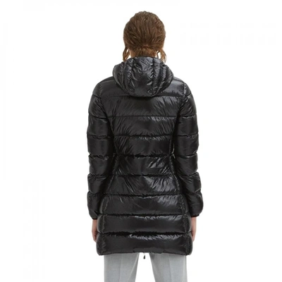 Shop Centogrammi Sleek Nylon Down Jacket With Women's Hood In Black