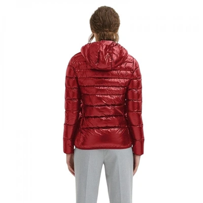 Shop Centogrammi Elegant Ultra Light Hooded Down Women's Jacket In Red