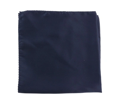 Shop Dolce & Gabbana Blue 100% Silk Square Men Handkerchief Men's Scarf