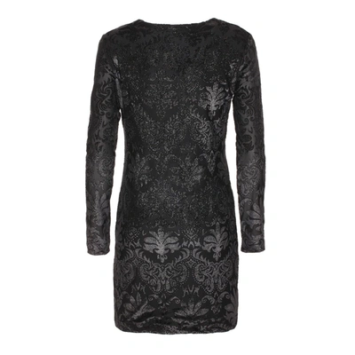 Shop Imperfect Elegant Long Sleeve Black  Dress