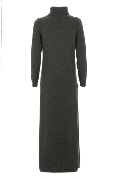 Shop Imperfect Elegant Gray High Collar Dress Women's Trio-blend