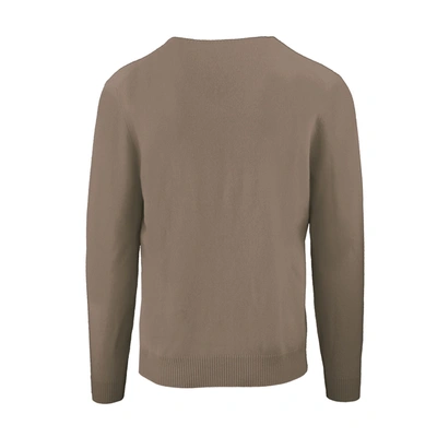 Shop Malo Luxurious Italian Cashmere Round Neck Men's Sweater In Beige