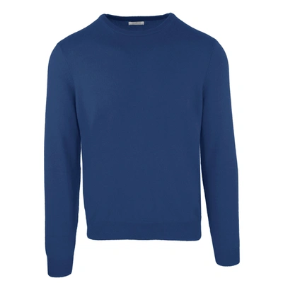 Shop Malo Elegant Blue Wool-cashmere Men's Sweater