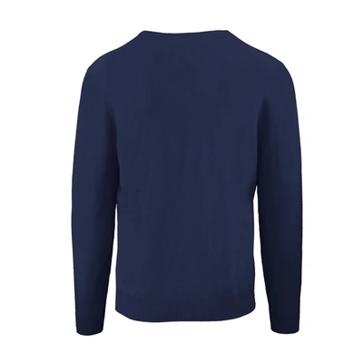 Shop Malo Elegant Cashmere Roundneck Sweater In Chic Men's Blue