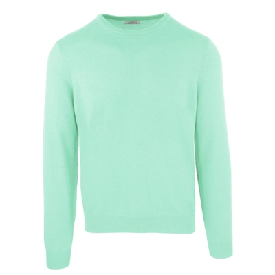 Shop Malo Elegant Water Green Wool-cashmere Men's Sweater