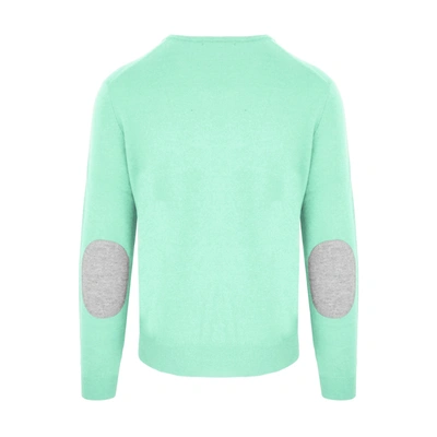 Shop Malo Elegant Water Green Wool-cashmere Men's Sweater