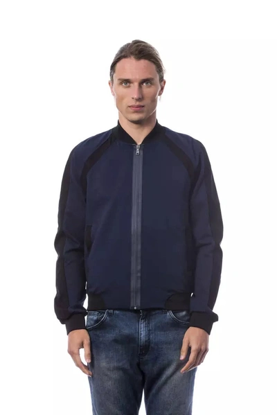 Shop Verri Sleek Blue Bomber Jacket - Tailored Men's Fit