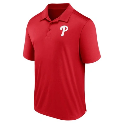Shop Fanatics Branded Red Philadelphia Phillies Logo Polo