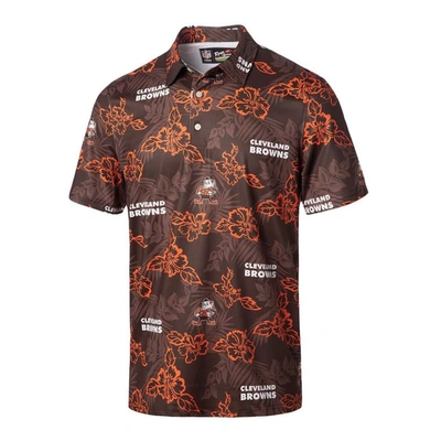 Shop Reyn Spooner Brown Cleveland Browns Throwback Pua Performance Polo
