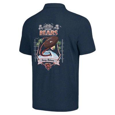 Shop Tommy Bahama Navy Chicago Bears Tidal Kickoff Camp Button-up Shirt