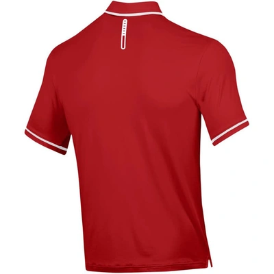 Shop Under Armour Red Wisconsin Badgers T2 Tipped Performance Polo