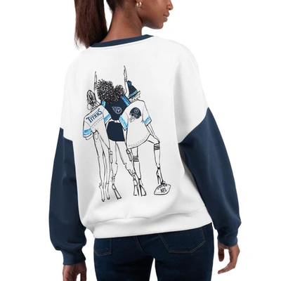 Shop G-iii 4her By Carl Banks White Tennessee Titans A-game Pullover Sweatshirt