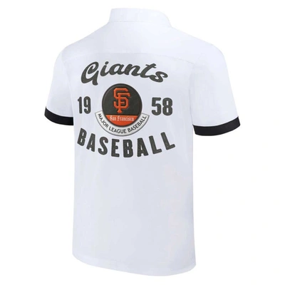 Shop Darius Rucker Collection By Fanatics White San Francisco Giants Bowling Button-up Shirt
