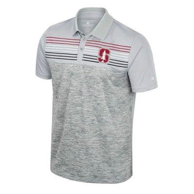 Shop Colosseum Gray Stanford Cardinal Cybernetic Polo