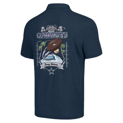 Tommy Bahama Navy Dallas Cowboys Tidal Kickoff Camp Button-up Shirt In Navy
