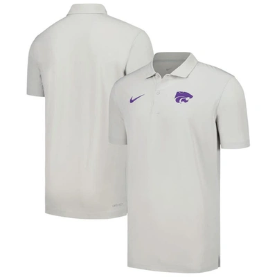 Shop Nike Gray Kansas State Wildcats Sideline Polo