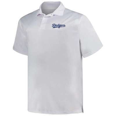 Shop Profile White/royal Los Angeles Dodgers Big & Tall Two-pack Solid Polo Set