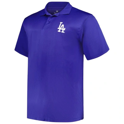Shop Profile White/royal Los Angeles Dodgers Big & Tall Two-pack Solid Polo Set