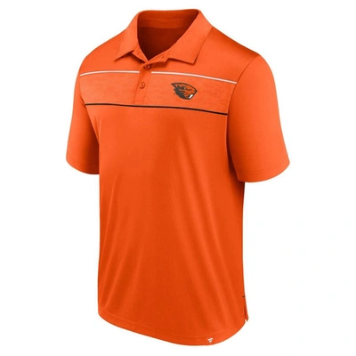 Shop Fanatics Branded  Orange Oregon State Beavers Defender Polo
