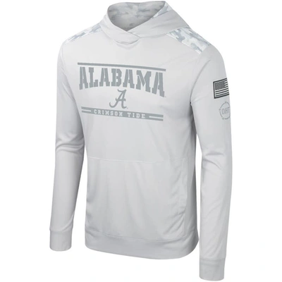Shop Colosseum Gray Alabama Crimson Tide Oht Military Appreciation Long Sleeve Hoodie T-shirt