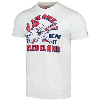 Shop Homage Gray Cleveland Guardians Doodle Collection We Are Cleveland Tri-blend T-shirt
