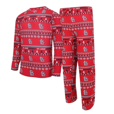 Shop Concepts Sport Red St. Louis Cardinals Knit Ugly Sweater Long Sleeve Top & Pants Set