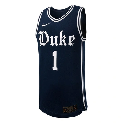 Shop Nike #1 Black Duke Blue Devils Replica Basketball Jersey