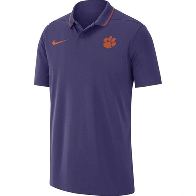 Shop Nike Purple Clemson Tigers 2023 Coaches Performance Polo
