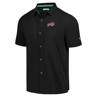 Shop Tommy Bahama Black Buffalo Bills Tidal Kickoff Camp Button-up Shirt
