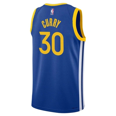 Shop Nike Youth  Stephen Curry Royal Golden State Warriors Swingman Jersey