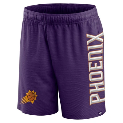Shop Fanatics Branded Purple Phoenix Suns Post Up Mesh Shorts