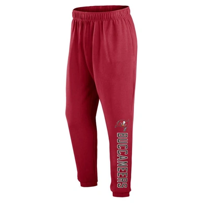 Shop Fanatics Branded Red Tampa Bay Buccaneers Chop Block Fleece Sweatpants