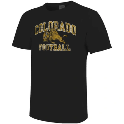 Shop Image One Black Colorado Buffaloes Football Arch Over Mascot Comfort Colors T-shirt