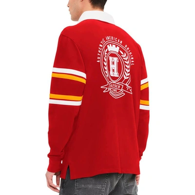 Shop Tommy Hilfiger Red Kansas City Chiefs Cory Varsity Rugby Long Sleeve T-shirt