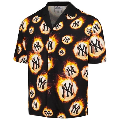Pleasures Rings Button Down Shirt In Black