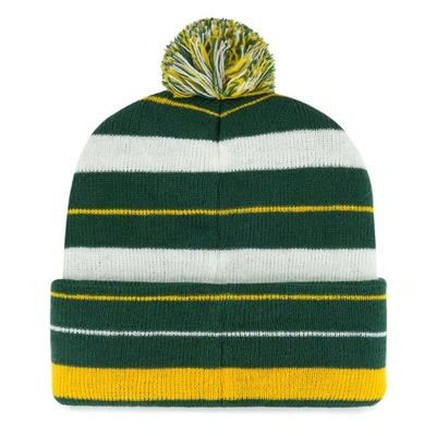 Shop 47 ' Green Green Bay Packers Powerline Cuffed Knit Hat With Pom