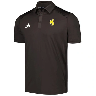 Shop Adidas Originals Adidas Brown Wyoming Cowboys Classic Aeroready Polo