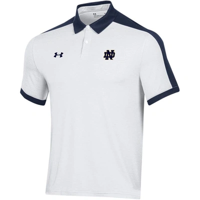 Shop Under Armour White Notre Dame Fighting Irish Trophy Polo