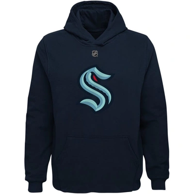 Outerstuff Big Boys Philipp Grubauer Navy Seattle Kraken Player Name And Number Hoodie In Navy