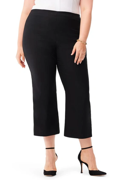 Shop Nic + Zoe Wonderstretch Wide Leg Pull-on Pants In Black Onyx