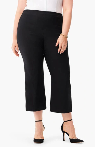 Shop Nic + Zoe Wonderstretch Wide Leg Pull-on Pants In Black Onyx