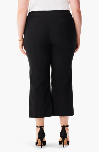 Shop Nic + Zoe Wonderstretch Wide Leg Pull-on Pants In Black Onyx