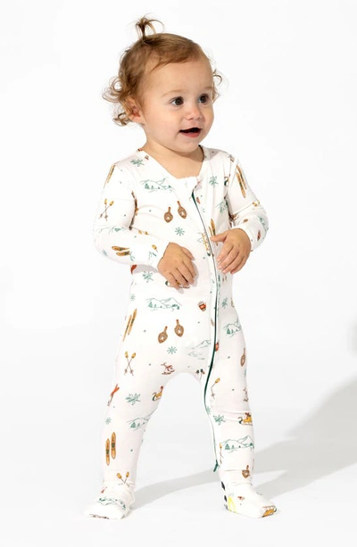 Shop Bellabu Bear Kids' Vintage Holiday Convertible Footie Pajamas