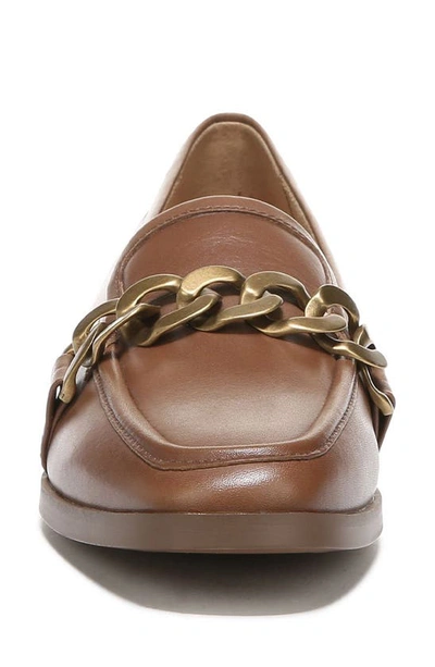 Shop Vionic Mizelle Curb Chain Loafer In Monks Robe Brown