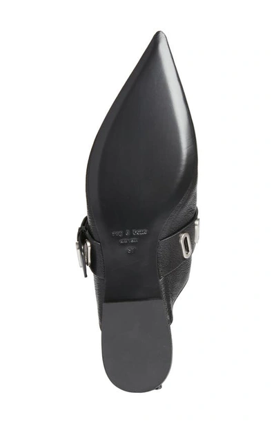 Shop Rag & Bone Victory Pointed Toe Mule In Black