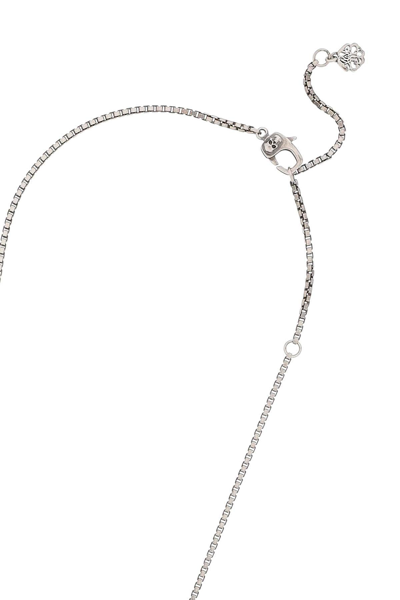 Shop Alexander Mcqueen Necklace With Tag In Metallic